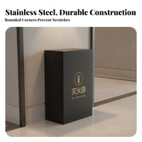 2 Pieces Hollow-out Design Decorative Fire Containment Unit Box Aesthetic and Practical Commercial Fire Containment Unit Enclosure Rolled Rim Craftsmanship Safety Equipment Reach Ory for Interior Designers, Business Owners, Shops, Hotels