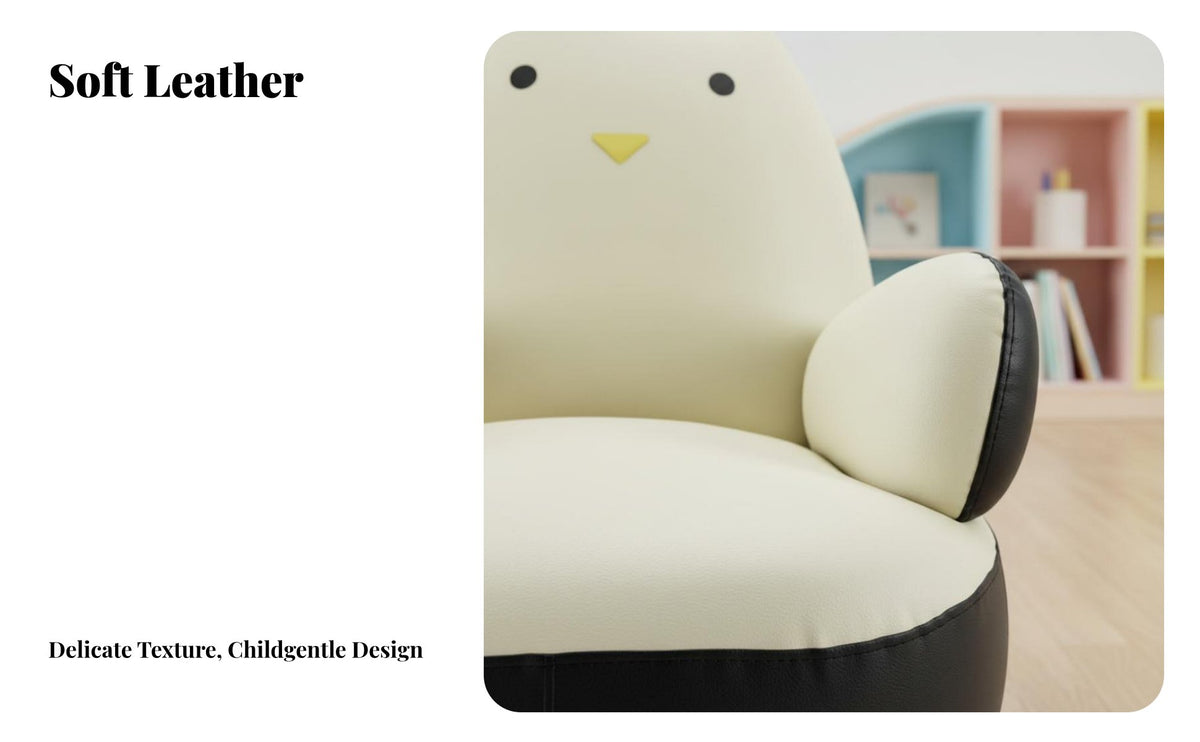 Creature Shape Penguin-Shaped Sofa High-Density Foam children's Furniture Rounded Edges Child s' Seating Thick Cushion for Toddlers, Parents, Reading Corner, Playroom, Kindergarten, Living Room