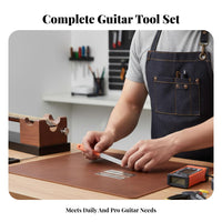 Stainless Steel Guitar Fret File Anti-Rust Guitar Fret Dressing Tool Fretboard Safe for Luthiers, Hobbyists, Fretwork, Repair Shop, Workshop
