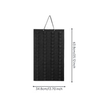 Stitched Pockets Toy Car Organizer Vertical Rows Felt Wall Organizer