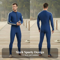 Full Body Dive Skin Quick-Dry Front Zip Diving Skin Lightweight Front Zipper Jellyfish Guard for Surfers, Snorkelers, Snorkeling, Swimming