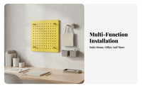 Easy Installation DIY Perforated Panel Multi-Purpose Pegboard Panel Kit Modular Design Storage Rack Versatile for Office Workers, Homeowners, Study Room, Bedroom, Kitchen, Entryway