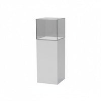 Dustproof Acrylic Cover Display Pedestal Varnish Ed Finish Pedestal Display Case Non-Yellowing Jewelry Showcase Stand Clear View for Gallery Owners, Exhibitors, Collectors, Retail Shop, Home