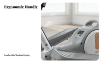 Quiet Operation Mini Elliptical Machine Low Effect Under Desk Elliptical Sit or Stand Use Portable Leg Stepper Installation-No-Cost for Office Workers, Seniors, Home