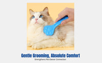 Pet Cat Paw Comb, Deshedding Brush for Cats and Dogs, Bath Cleaning Massage Brush Hair Remover