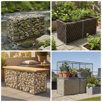 Gabion River Protection Mesh for Flood Control - Zinc-Aluminum Alloy