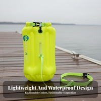 Waterproof Storage Inflatable Swim Buoy Easy to Inflate Swimming Dry Bag Buoy Lightweight for Triathletes, Snorkelers, Triathlons, Kayaking