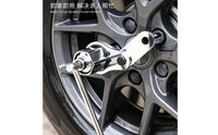 Lug Nut Wrench Kit 680 Nm Lug Wrench Set Silver Metal-Like Finish Car Repair Tool
