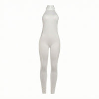 Halter Jumpsuit Form-Fitting Jumpsuit with Halter Neck Skinny Leg Clothing for Women
