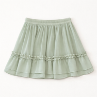2 Piece Outfits Women with Frog Button Closure for Going Out, Two Sets with Elastic Waist Skirt, Summer Chinese Style