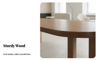 Modern Design Oval Boardroom Table Simple Design Oval Conference Table Sturdy Legs Office Furniture Stable Support for Business Professionals, Teams, Executives, Collaboration Space