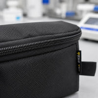 Handheld Storage Side of Bag Strap Zipper Pouch Black Carrier