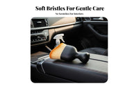 Removes Fog & Dust Car Glass Cleaning Wand Multi-Purpose Microfiber Windshield Brush Lightweight for Drivers, RV Owners, Home Glass Surfaces