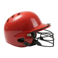 Baseball Helmet with Face Guard Glossy Batting Helmet with Facial Guard Rapid Delivery