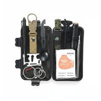 Outdoor Multi-Functional Emergency Kit, Survival Tool Set, Portable Storage Box, Random Design