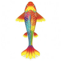 Colorful Koi Fish Kite Flowing Tail Koi Kite Bright Colors Wind Flyer for Outdoor, Beach, Park
