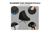Water-Resistant Hanging Chaise Lounge Cover Silver-Coated Suspended Chaise Cover Fitted Garden Furniture Securing Ties for Outdoor