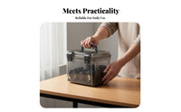 Transparent Camera Storage Box Multi-Functional Lockable Hard Shell Case Dustproof Portable Gear Container for Photographers, Collectors, Travel