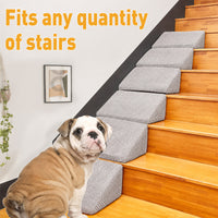 Washable Detachable Portable Pet Stair Pad with Anti-Slip Bottom