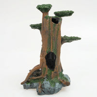 Realistic Driftwood Aquarium Cave Aquatic Tank Decorations, Hollow Tree Trunk Hideout Aquarium Ornaments, Breeding Nest for Aquatic and Reptile