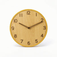 Clock with 3D Numerals Easy-to-Read Frameless Wall Clock Sleek for Bedroom