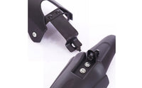 2 Pieces Black Front and Rear Mudguards Plastic Mountain Bike Mudguards Curved Front Rear Bike Fenders Streamlined