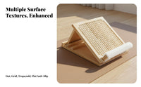 Leg Stretching Board Wood Construction Wooden Incline Board Improves Flexibility Wooden Calves Stretcher for Beginners