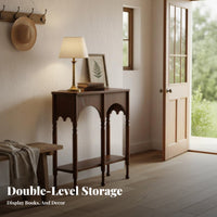 Minimalist Design Narrow Two-Shelf Entryway Table Space-Saving 2-Tier sideboard Table adaptable Use Hallway Stand Sturdy and long-lasting for homeowners, Apartment Dwellers, Interior Designers, Living Room, Behind Sofa, Office, Bedroom