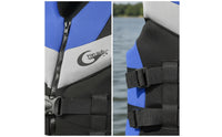 Adjustable Swim Vest with Zipper Secure Safety Vest with Straps Padded Life Jacket Quick-Dry for Swimmers, Surfing, Fishing