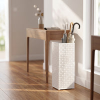 Square Metal Stand Modern Square Umbrella Holder Ventilated for Hallway