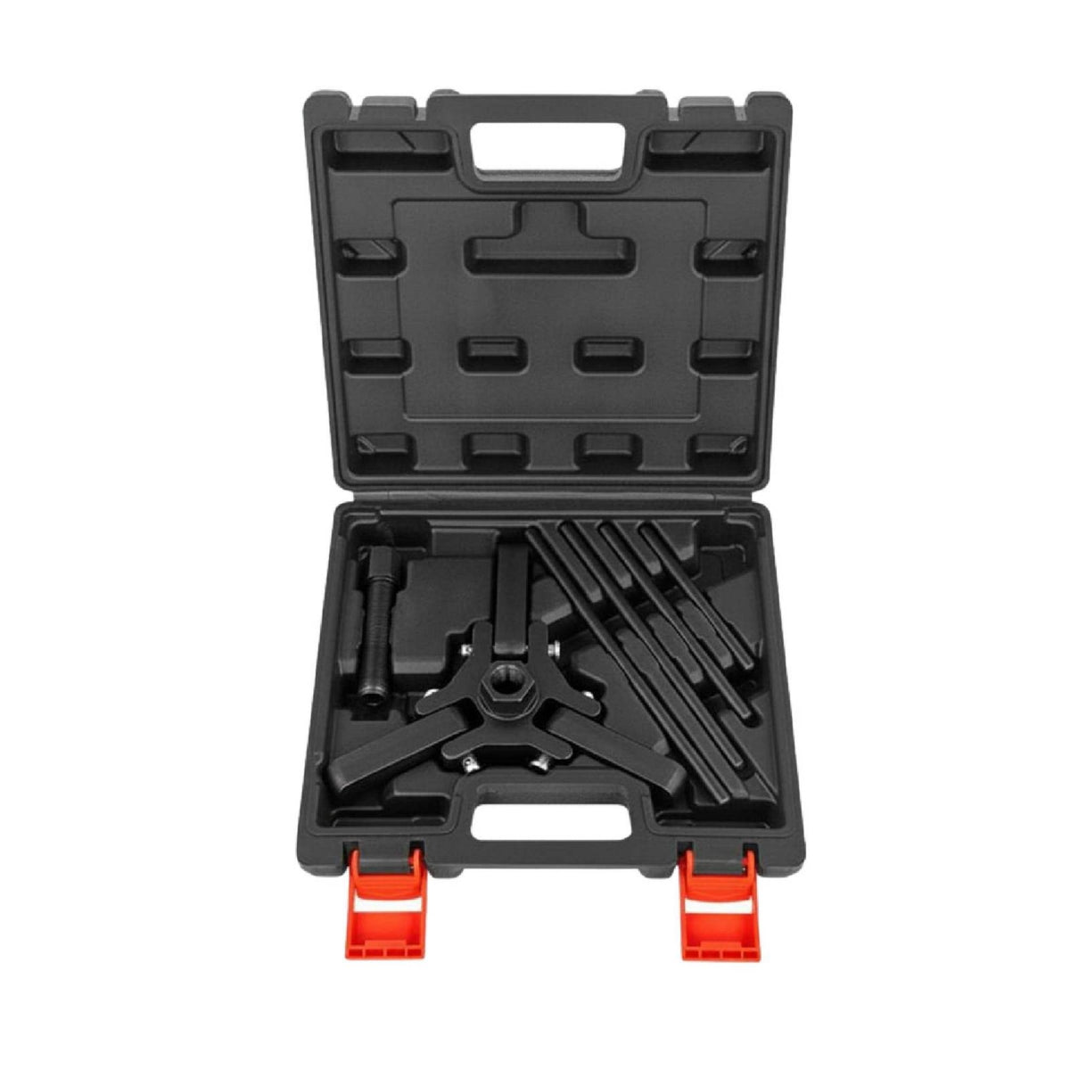 Heavy Duty 3 Jaw Pulley Puller Long-Lasting Steel Crankshaft Pulley Puller Portable Case Auto Repair Tool Rust-Resistant for Mechanics