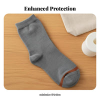 5 Pieces All-Season Wear Below Knee Amputee Sock Skin-Friendly Cotton Prosthetic Sock Sweat Absorbing for Amputees