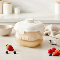Greek Yogurt Maker Double Pressure System Yogurt Strainer Edible-Grade Material Grade Material Whey Straining Container for   Enthusiasts