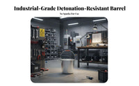 Lightweight Blast-Resistant-Proof Aluminum Container Resistant Aluminum Oil Drum with Spout Long-Lasting Duckbill Spout Fire Container for Refinery Workers, Gas Station Attendants, Mechanics Plants, Oilfields, Refineries, Workshops