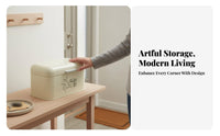 Large Capacity Storage Box with Lid Multipurpose for Entryway, Pantry, Families