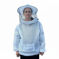 Half Torso Bee Suit Breathable Puncture-Resistant Resistant Bee Jacket Beekeeping Jacket Elastic Wristbands and Waist Ventilated