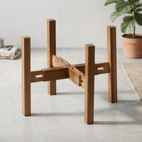 Plant Stand with Adjustable Width Expandable Wooden Plant Stand Pot Holder Modern Furniture Space-Saving for Home Decorators
