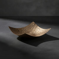 Hammered Tray Handcrafted Aluminum Tray Elegant Decorative Bowl for Living Room