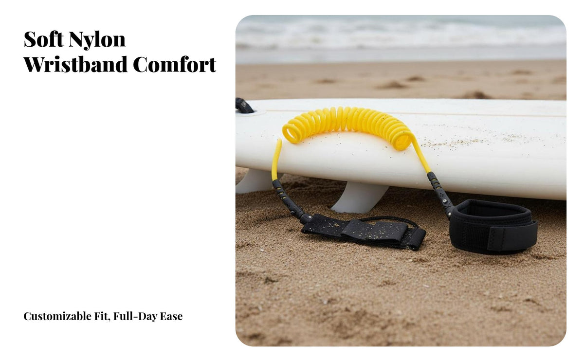 Stand-up Paddleboard Ankle Leash 360° Swivels Paddle Board Ankle Leash Stand-up Paddleboard Leg Rope Knot Untangled Unrestricted