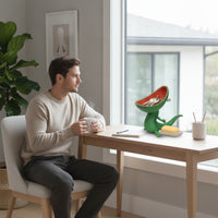3D-Printed Lizard Soap Holder Novelty Lizard Holder with Drainage Quirky Soap Dish with Drain Hole Decorative for Homeowners, Bathroom, Entryway, Desk