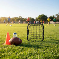 Goalkeeper Training Rebounder High Handheld Soccer Rebounder Construction Soccer Passing for Goalkeepers, Backyard