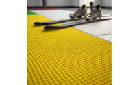 Rectangular Plastic Bristle Ski Mat Yellow Ski Practice Mat