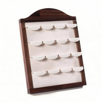 Arched Jewelry Frame Multi-Tier Wooden Jewelry Display Rack Wood Earring Rack Quick Access
