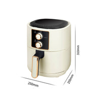 Countertop Air Fryer Space-Saving Fryer with Pull-out Basket Cooker Multifunction Appliance Multifunctional for Home Cooks