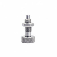 Stainless Steel Self-Locking Indexing Plunger Anti-Corrosion Coil Loaded Plunger Fastener Precision Machined Knurled Head Indexing Fastener Wear-Resistant