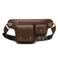 Rugged Crossbody Bag with Adjustable Strap Handsunrestricted Leather Bag with Adjustable Strap Compact Organized for Cycling
