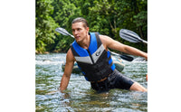 Adjustable Swim Vest with Zipper Secure Safety Vest with Straps Padded Life Jacket Quick-Dry for Swimmers, Surfing, Fishing