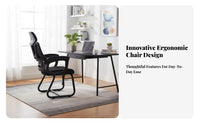 Sled Base Task Chair Ergonomic Design Office Furniture Support for Students, esports participants, Dormitory, Study Room, Gaming Setup