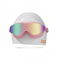Mirrored Swim Goggles with Swim Cap Waterproof Eyewear Adjustable for Swimming Pool