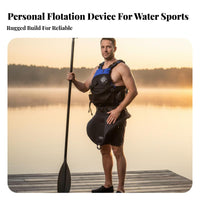 Sturdy-Duty Flotation Vest Sturdy Construction Rapid Buoyancy Aid Kayaking Buoyancy Aid Quick-Adjust Buckles Waterproof Material